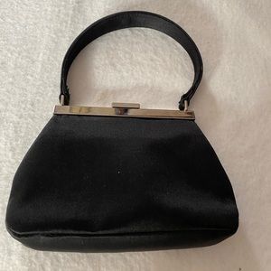 VINTAGE - FURLA BLACK MINI EVENING BAG